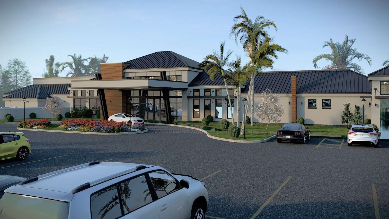 Rendering of the Davis Reserve private clubhouse